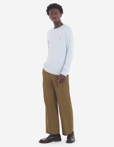 Men's Chillax Patch Regular Sweatshirt Sky Blue