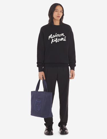 Maison Kitsune Handwriting Comfort Sweatshirt Black / White