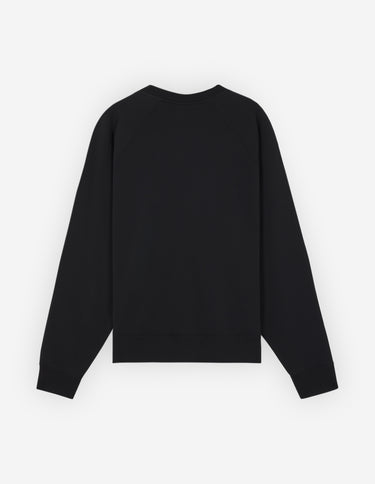 Bold Fox Head Patch Oversize Sweatshirt Black