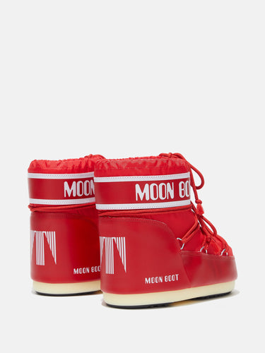 Icon Low Red Nylon Boots