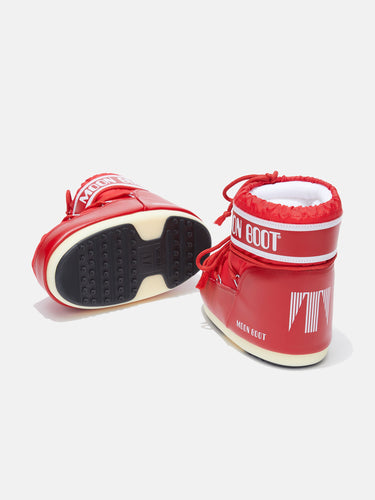 Icon Low Red Nylon Boots