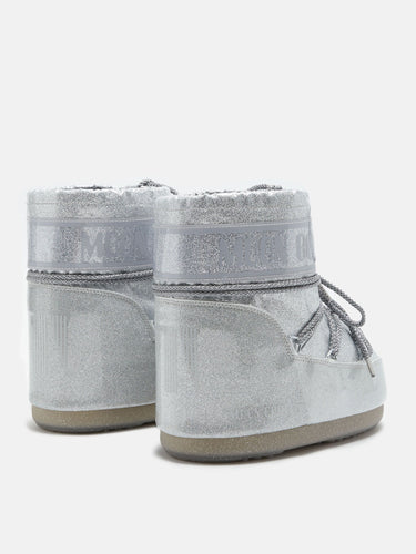 Icon Low Silver Glitter Boots