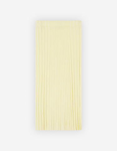 Baby Fox Patch Ribbed Midi Skirt Lemonade