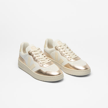 Women's V-90 LEATHER WHITE CALCAIRE PLATINE