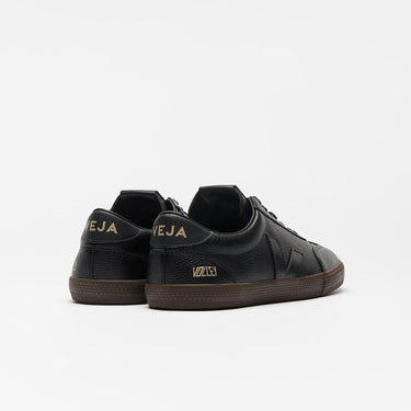 Men's VOLLEY SIGNATURE GRAINED OILED LEATHER BLACK EAGLE