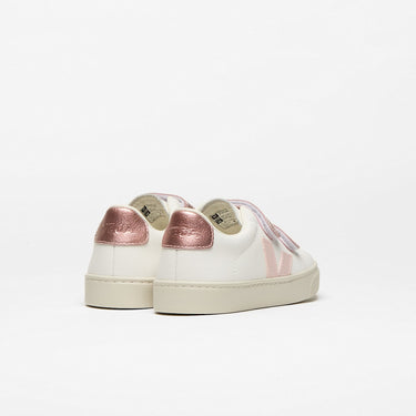 Kids' ESPLAR LEATHER WHITE PETALE NACRE