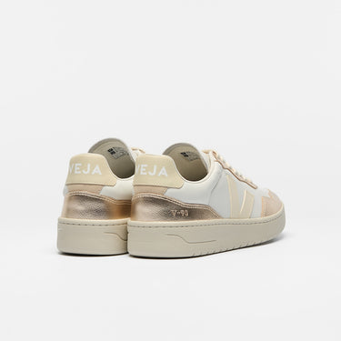 Men's V-90 LEATHER WHITE CALCAIRE PLATINE