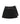 Women's Detachable Pleated Skirt/two Way Shorts Black