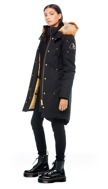 GRAND MÉTIS PARKA BLACK W GOLD FOX FUR