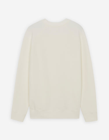 Unisex Chillax Fox Patch Classic Sweatshirt Ecru
