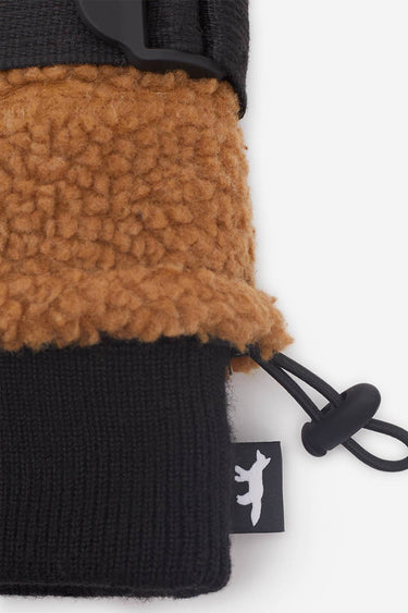 MAISON KITSUNÉ TECHNICAL GLOVES CAMEL