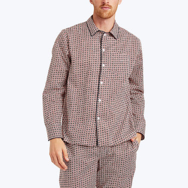 SLEEPY JONES<br>HENRY PAJAMA SHIRT LIBERTY SOLAR PRINT MULTI